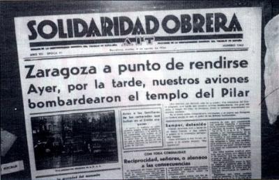 Hoy se cumplen 75 años del bombardeo del Pilar de Zaragoza