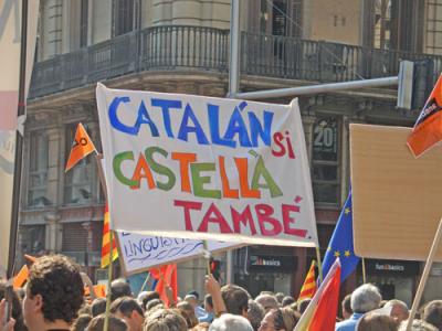 El Castellano en igualdad con el catalán en Cataluña